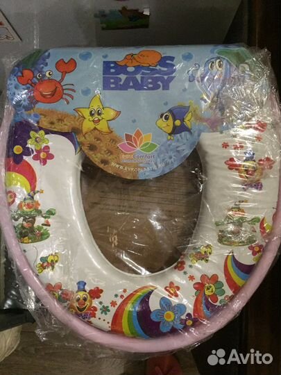 Мягкая сидушка на унитаз новая