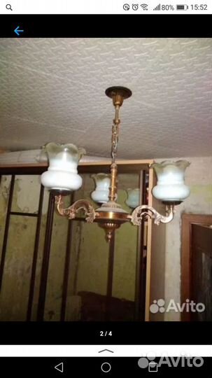 Люстру 3х рожковую