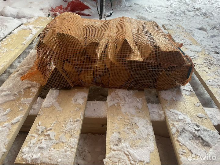 Дрова сухие берёзовые в сетках