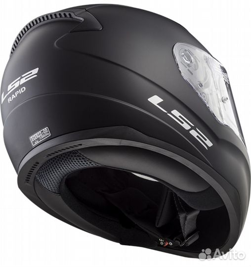 LS2 FF353 Rapid Single Mono Matt Black мотошлем че