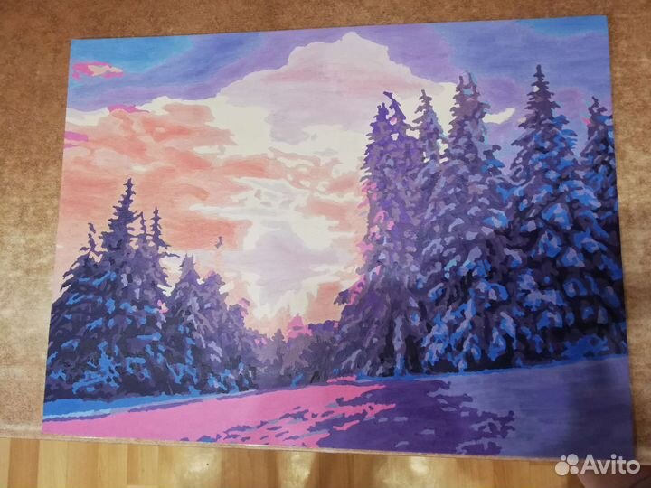 Картины по номерам раскрашенная