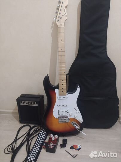 Электрогитара с комбиком + педаль