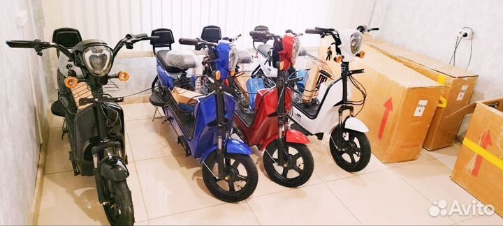 Электроскутер Электровелосипед 2024