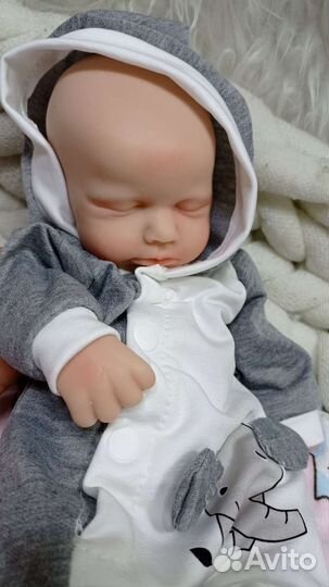 Продан.На заказ. Силиконовый реборн, мальчик 33 см