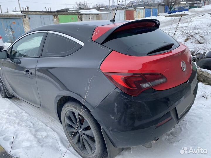 Opel Astra GTC 1.4 AT, 2013, битый, 186 000 км