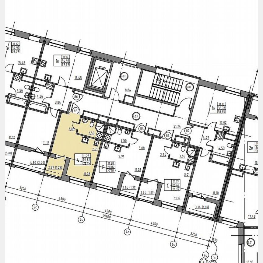 Квартира-студия, 22,1 м², 6/12 эт.