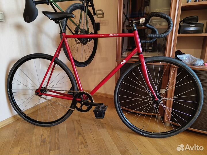 Fuji красный фикс велосипед