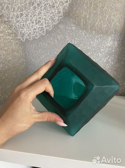 Ваза стекло зеленая