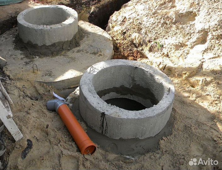 Септик из бетонных колец под ключ