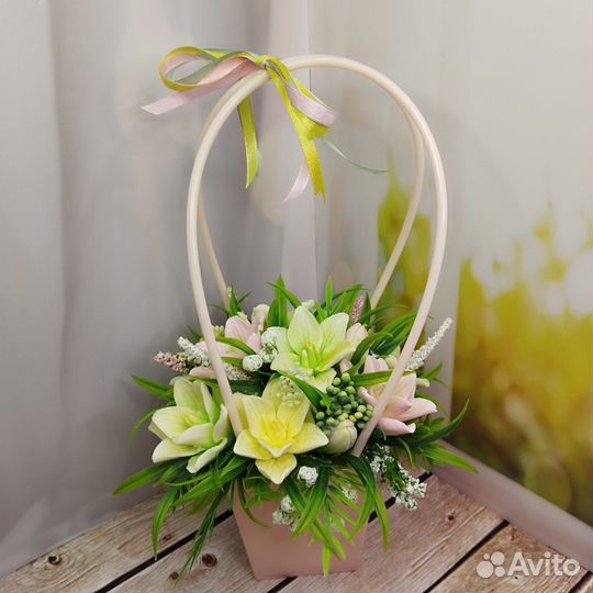 Букет и мыла. Лилии