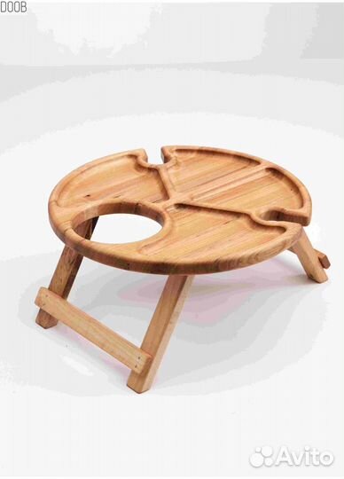 Стол винный для 2 бокалов деревянный