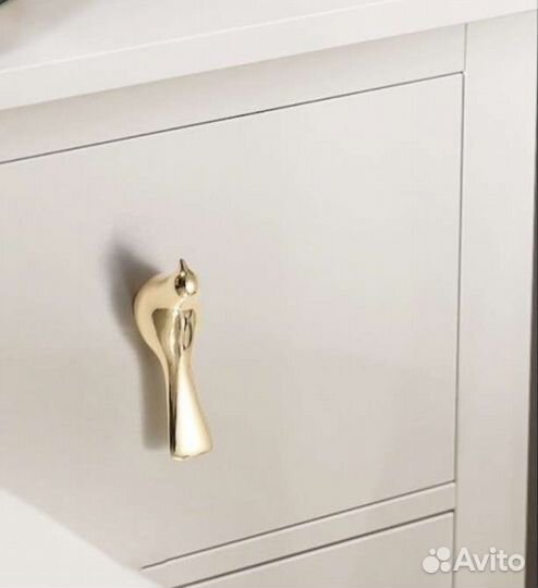 Ручка мебельная Птичка золотая