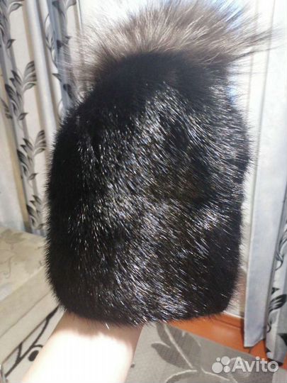 Шапка норковая новая женская
