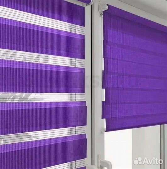 Жалюзи и рулонные шторы день ночь