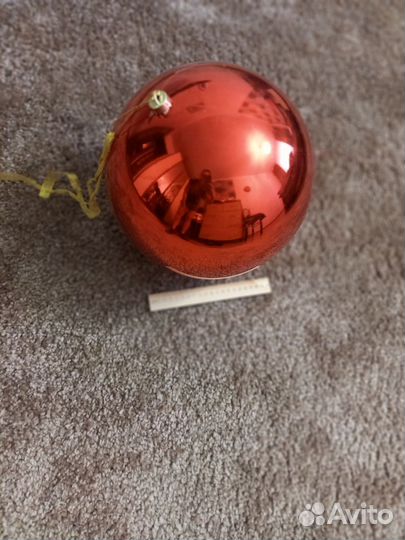 Новогодняя игрушка шар d30см