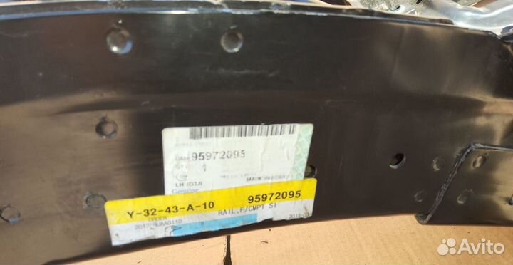 Лонжерон левый Chevrolet Kruze 95972095