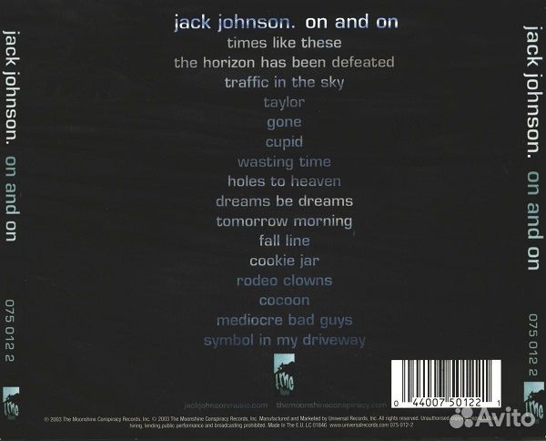 Jack Johnson - On And On (1 CD)