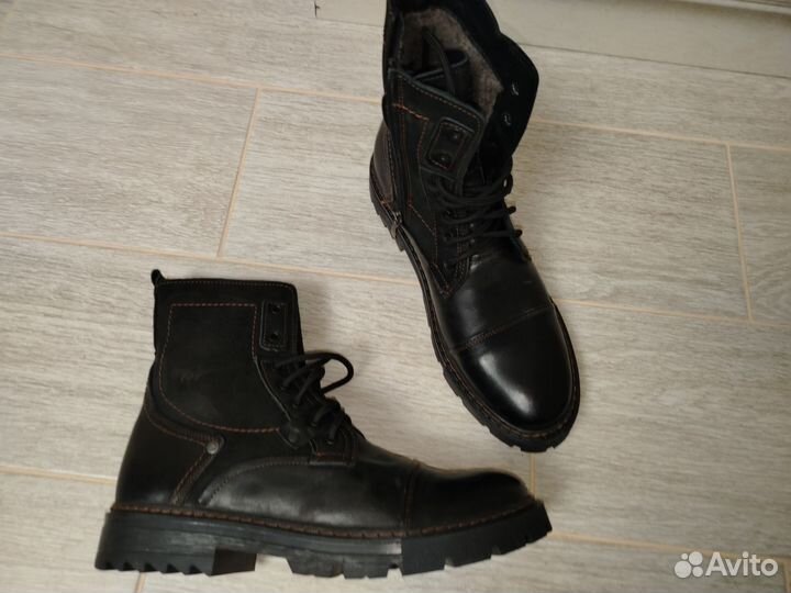 Ботинки мужские зимние 43 размер кожа новые