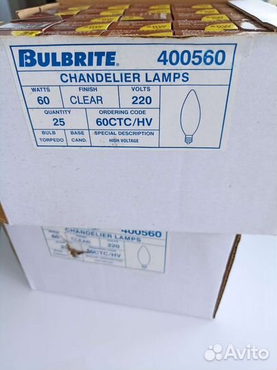 Лампочки Bulbrite цоколь канделябра, торпеда