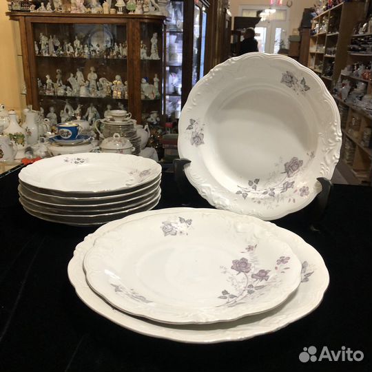 Тарелки Черная роза. Польша