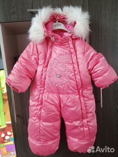 Зимний комбинезон для девочки 80