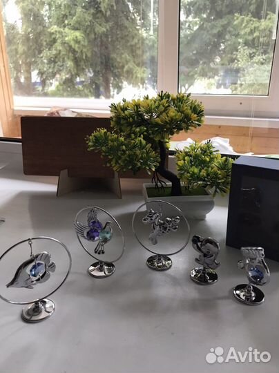 Фигурки с кристал Сваровски 5 шт