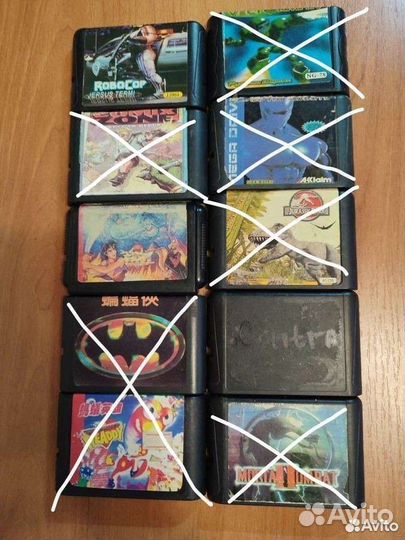 Картриджи sega и dendy
