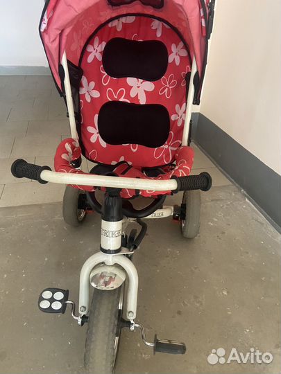 Детский велосипед с родительской ручкой