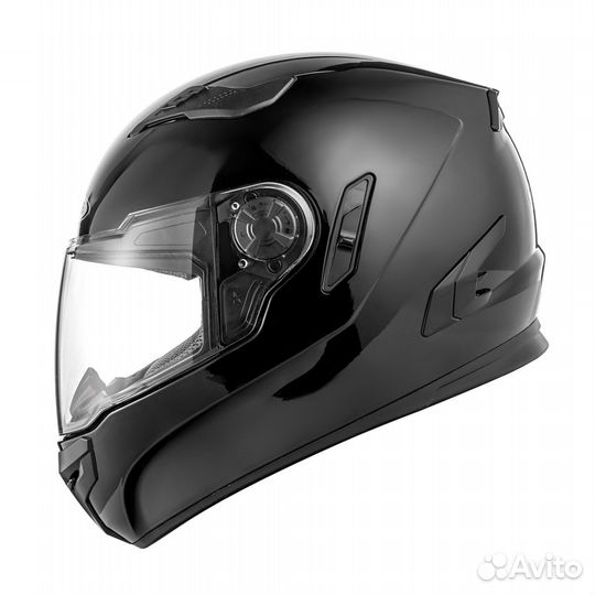 Шлем интеграл zeus ZS-813A, глянец черный