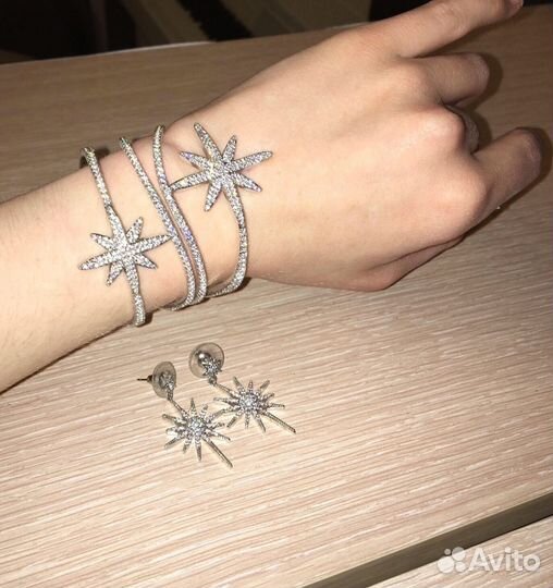 Браслет серьги