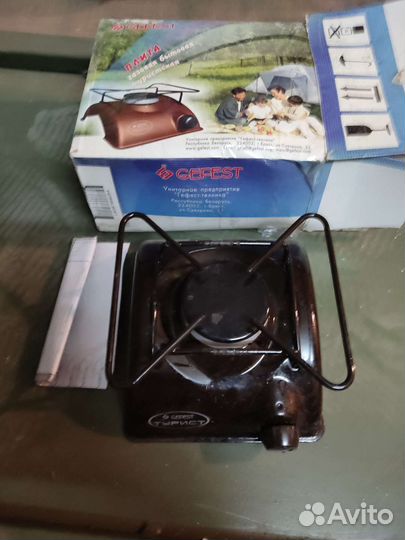 Плитка газовая бытовая туристическая Гефест