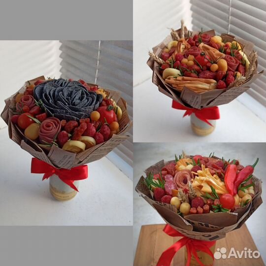 Съедобные букеты для мужчин к 23 февраля