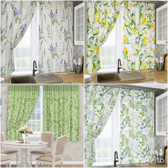 Новые кухонные фотошторы