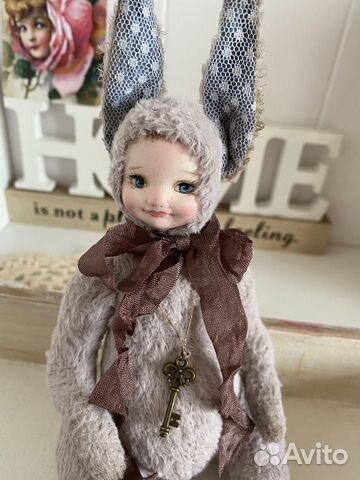 Тедди Долл. Кукла ручной работы. Зайчик Тедди