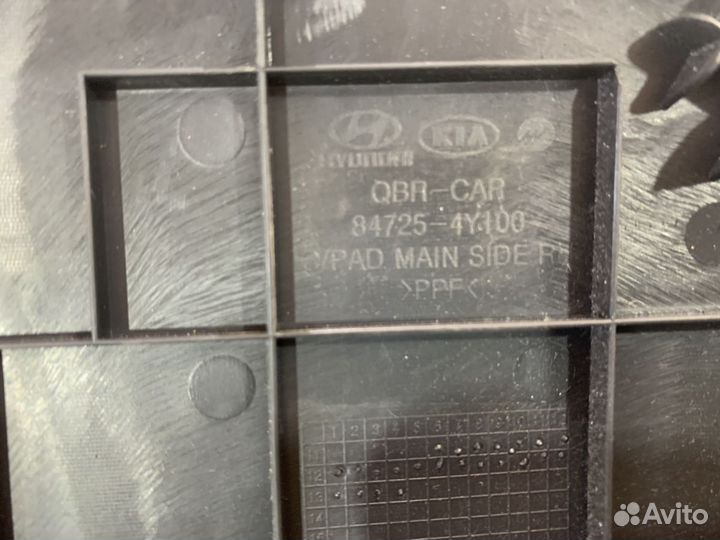 Накладка торпедо Kia Rio 2011-2017 847254Y100