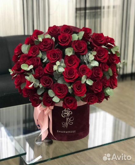 Цветы букеты в коробочке