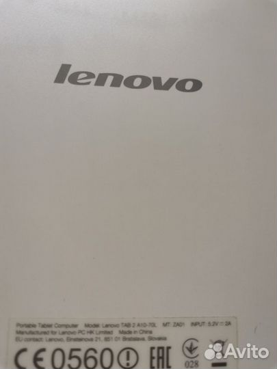 Планшет Lenovo TAB 2 A10-70L оригинал