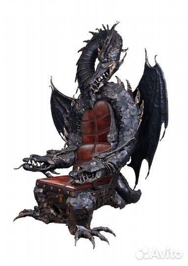 Кресло дракон кованое