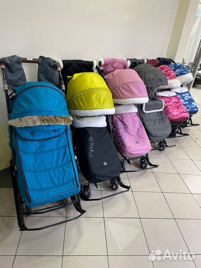 Детские санки коляска