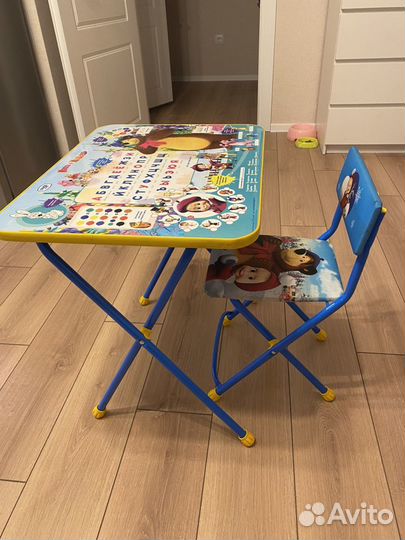 Детский стол и стул складной