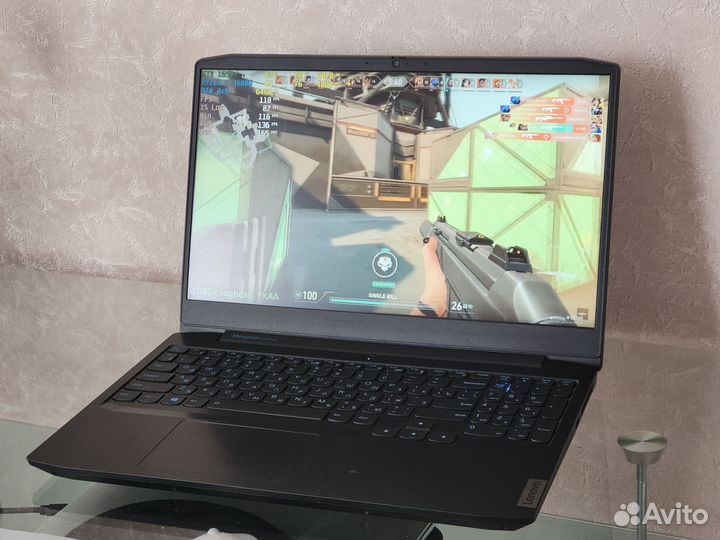 Ноутбук Lenovo Gaming 3, Ryzen 5, GTX 1650, 16/512
