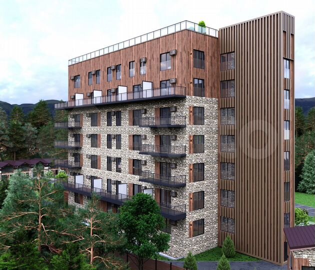 Апартаменты-студия, 33,2 м², 6/6 эт.