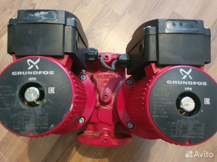 Насос сдвоенный циркуляционный grundfos 32-120