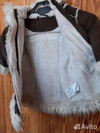 Детская дубленка на девочку