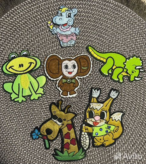 Детские термонашивки, декор, чебурашка