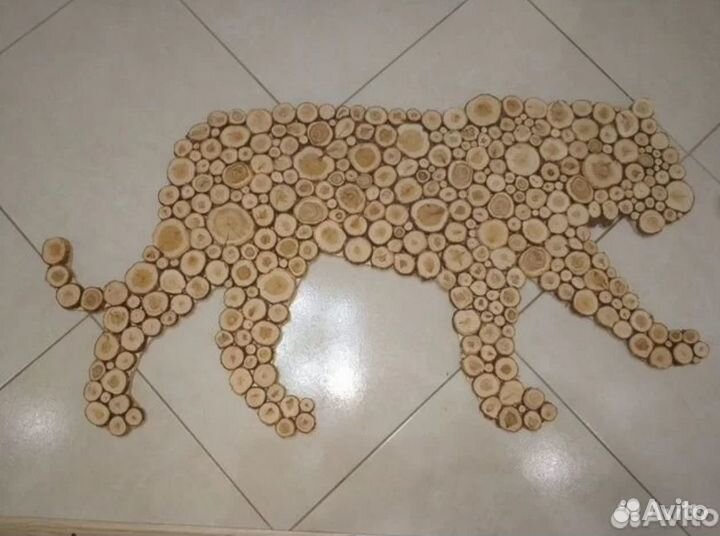 Панно из можжевельника для бани