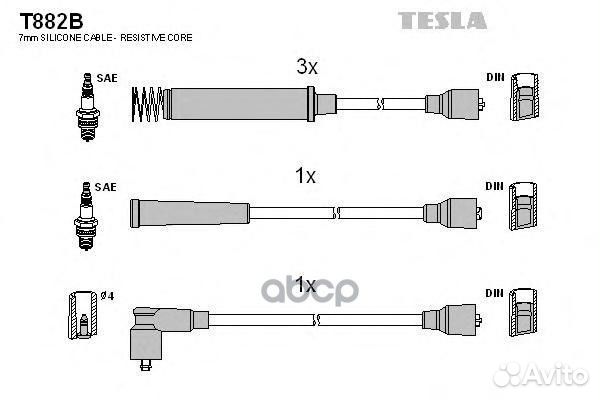 T882B-TSL к-кт проводов Opel Kadett 1.8/2.0 87