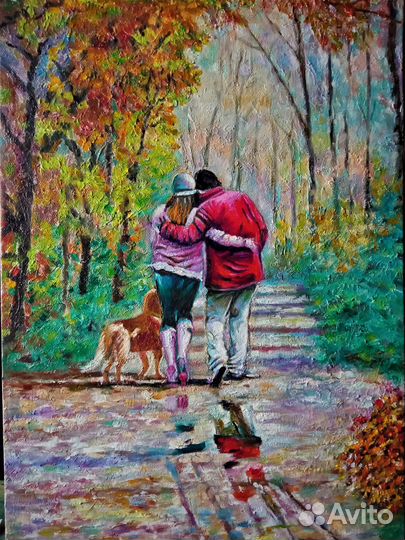 Картина масло холст 80*50