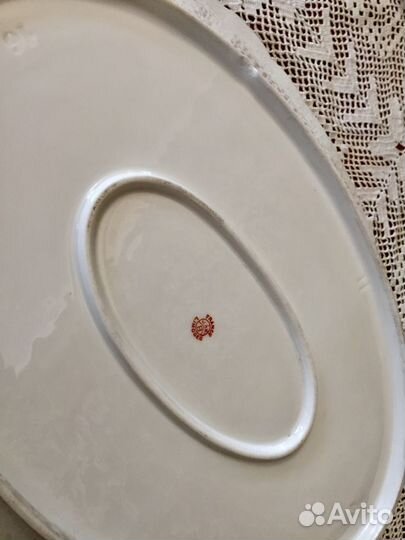 Блюдо, 6 тарелок, соусник. Limoges, Франция