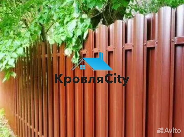 Металлический штакетник для забора
